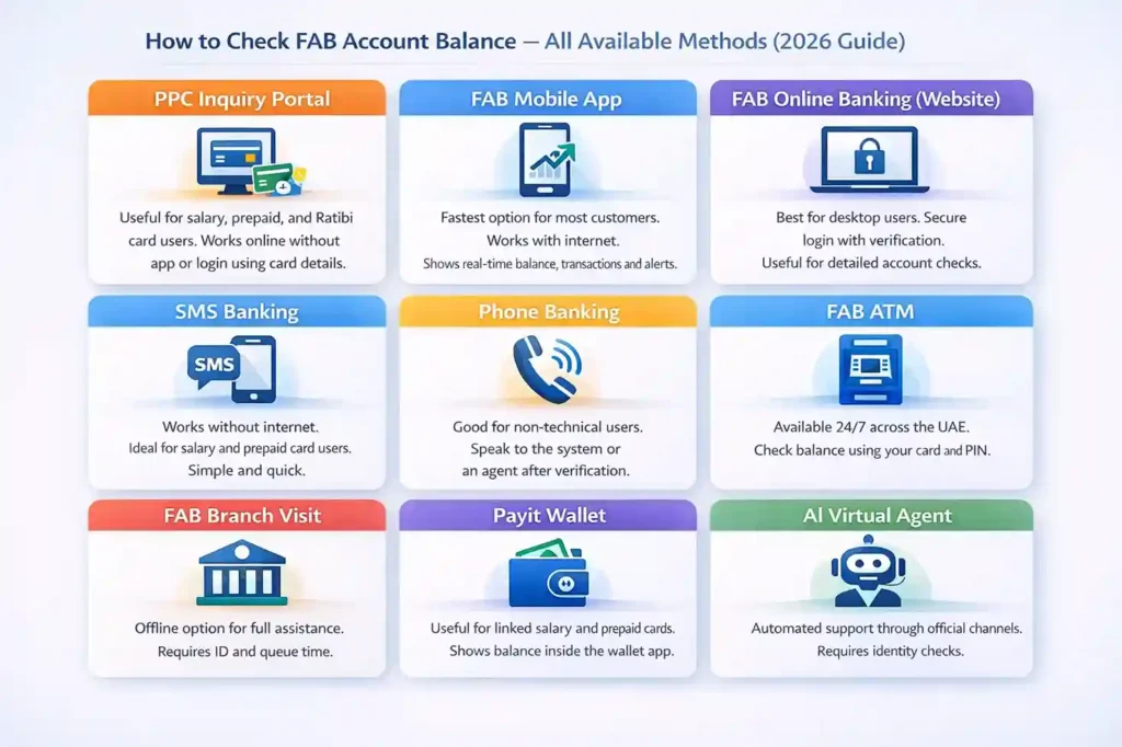 Types of FAB Balance Check