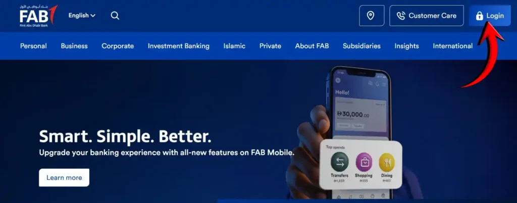 Go to official Fab website and click on login.